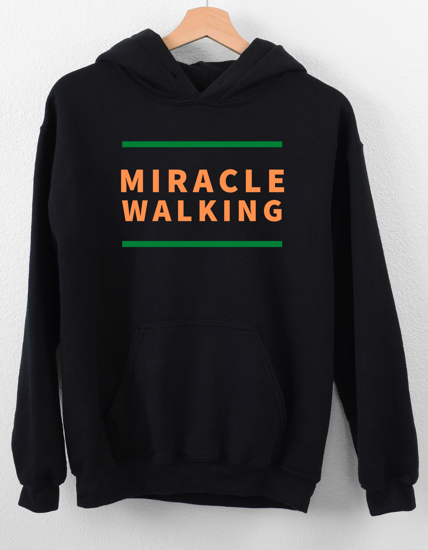 Miracle Walking Orange & Green Hoodie